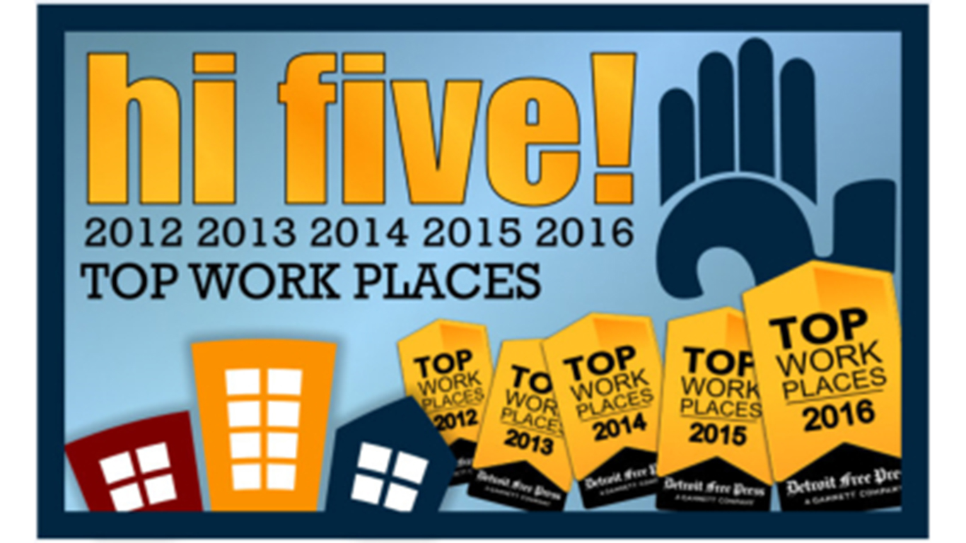 Liberty Title Rated Top Places to Work FIVE years in a row by Detroit Free Press